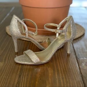 Michael Kors Simone Glitter Mesh Sandal Heels